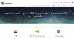 Desktop Screenshot of consultatum.se