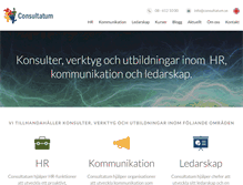 Tablet Screenshot of consultatum.se